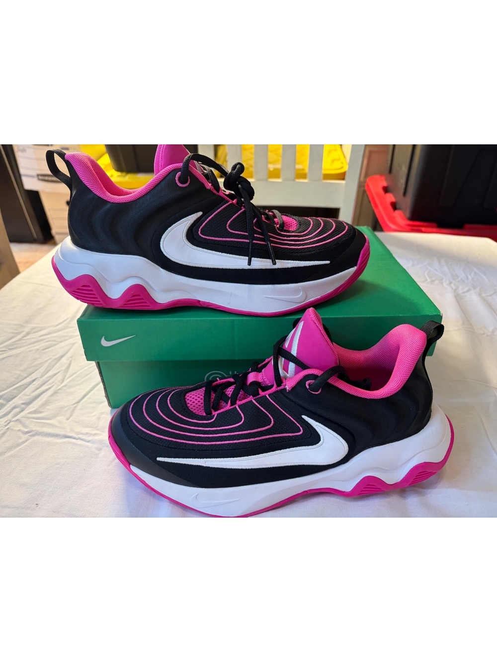 Nike Giannis Immortality Shoes Black Pink Size 9